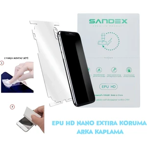 Samsung Galaxy Z Fold 6 Nano Full Arka Kaplama Esnek Ultra Ince - Sandex - Epu Hd