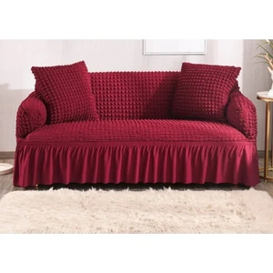 Bürümcük Lastikli Kanepe Örtüsü Likralı Koltuk Örtüsü Tek 3'lü Çekyat Örtüsü