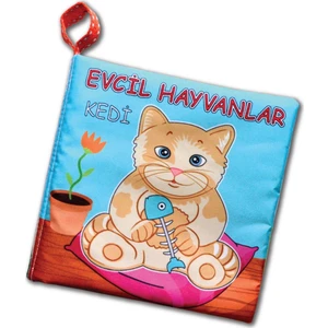 Evcil Hayvanlar  Sessiz Kumaş Kitap - Bez Kitap