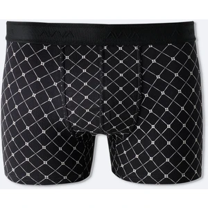 Avva Erkek Siyah Desenli Pamuklu Tekli Regular Fit Boxer A51Y9506