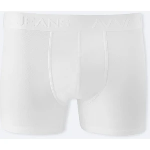 Erkek Beyaz Pamuklu Esnek Kumaş Düz Boxer B009510