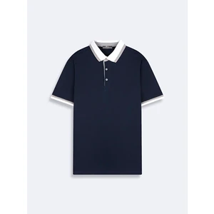 Erkek Basıc Polo Yaka Regular Lacivert T-shırt