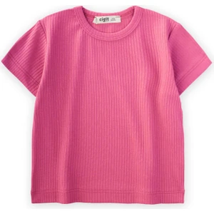 Basic Fitilli T-Shırt 1-5 Yaş Fuşya