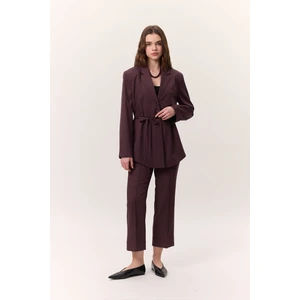 Çima Dikişli Kumaş Pantolon Bordo