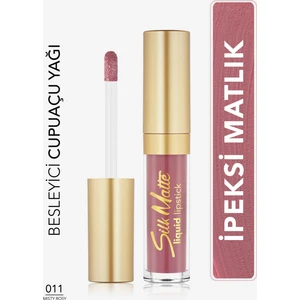Flormar-İpeksi His Veren Silk Matte Nemlendirici ve Besleyici Mat Likit Ruj (011 Koyu Gül Kurusu) 8690604505388