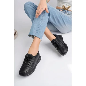 Hakiki Deri Kadın Deri Sneaker Ayakkabı TRC179-0208