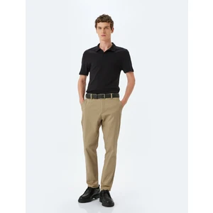Kısa Kollu Pamuklu Slim Fit Polo Yaka Tişört