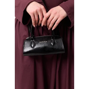 Deri Polo Mini Çanta Siyah