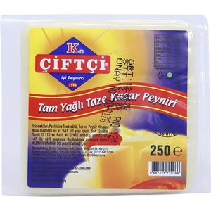 Çiftçi Trakya Tam Yağlı Taze Kaşar Peyniri 250 gr
