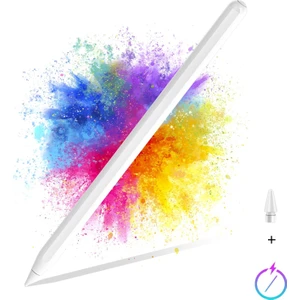 Apple iPad Air 4/5.Nesil 10.9 iPad Pro 11/ 12.9 /13inç Pencil 2.Nesil Uyumlu Stylus Dokunmatik Tablet Kalemi Palm Rejection Mıknatıslı Wireless Şarj Eğilmeye Duyarlı