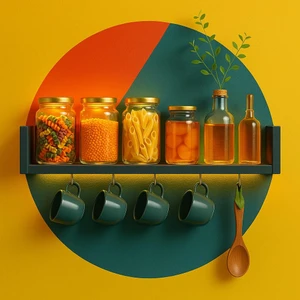 3 Bölmeli Dekoratif Duvar Rafı