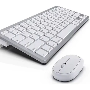 Bluetooth Kablosuz Klavye Mouse Seti - Mini, iOS Android Windows Uyumlu, 2.4G + BT5.2 + BT3.0