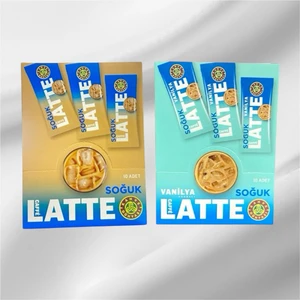 Kahve Dünyası Özel Seri Soğuk Caffe Latte (10'lu) – Vanilya Aromalı (10'lu Paket)