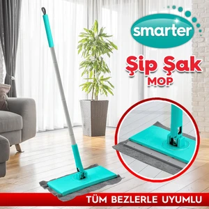 Şip Şak Mop Otomatik El Değmeden Tüm Bezlerle Uyumlu Temizlik Seti Paspas