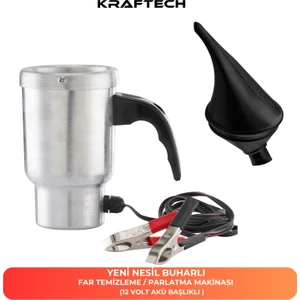 Far Temizleme Far Parlatma Kupa Isıtıcısı ve Huni 12 Volt
