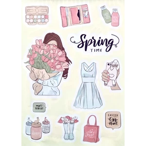 SpringTime Sticker Seti - Laptop, Telefon, Defter ve Günlükler Için Ideal