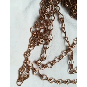 Floresan Zinciri Abajur Armatür Aski Zinciri Bakir 10 Metre