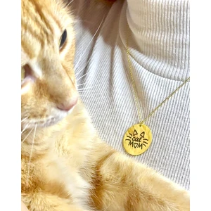 Usho Jewelry 925 Ayar Gümüş Cat Mom Kolye