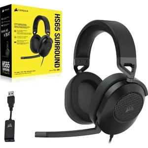 Corsaır HS65 Surround Kulaklık, (Dolby Audio, 7.1 Surround, Sonarworks Soundıd, Multi-Platform) Carbon (CA-9011270-EU)