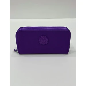 Kadın Krinkıl Model 2 Gözlü Metal Fermuarlı Kartlık ve Bozuk Para Bölmeli Cüzdan