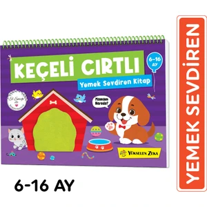 6-16 Ay İlk Cırt Cırtlı Keçeli Etkinlik Kitabım - Yemek Sevdiren Kitap