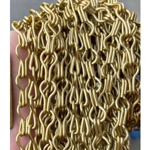 Floresan Zinciri Abajur Armatür Aski Zinciri Sari 10 Metre