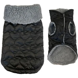 Gedyco Siyah Kapitone İçi Peluşlu Küçük Irk Köpek Yeleği