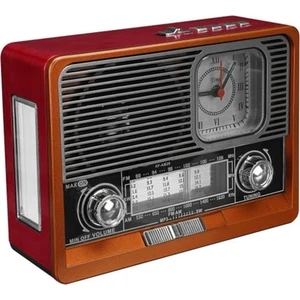 K-105 Fenerli - Saat Göstergeli Nostaljik Radyo - Fm Radyo -Sd-Aux-Bt-Usb