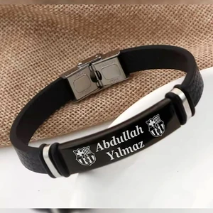 İşte Bu Kişiye Özel İsimli Kararmaz Çelik Bileklik Takım Baskılı