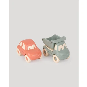 Lc Sevimli Minik Taşıtlar Kamyon ve Araba-Somon-Petrol Yeşili