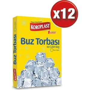 Buz Torbası 196 Küp x 12 Paket (1 Koli)