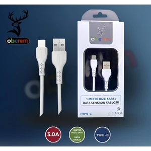 Şarj  Data Kablo Type-C 3.0 A
