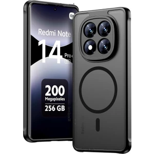 M.tk moveteck Xiaomi Redmi Note 14 Pro Plus Kılıf Mat Magsafe Şarj Özellikli Darbe Önleyici Hassas Butonlu Kamera Lensli Korumalı