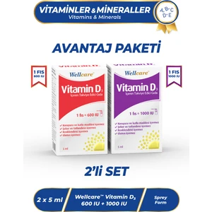 D3 Vitamini 2'li Set 5 ml
