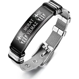 İşte Bu Kişiye Özel İsimli Kararmaz Çelik Bileklik Takım Baskılı