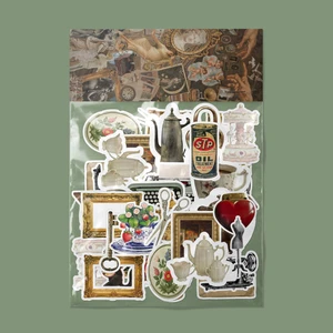 Antika Sticker Paketi -Bullet Journal - Ajanda - Planner - Defter - Laptop Etiket Çıkartma Çok Renkli 10 x 15 Paket Boyutu 3 x 5 cm  Stickerlar Paket Içeriği 25 Adet Dadi Ramba
