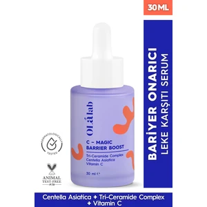 Olalab Aydınlatıcı Bariyer Onarıcı Nemlendirici Ceramide & Vitamin C & Cica Serum 30 ml