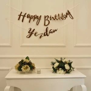 Kişiye Özel Craft Renkli Happy Birthday El Yazısı Banner