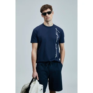 Justın Modern Grafik T- Shirt Siyah