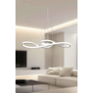 Ey Shop Modern Beyaz Yılan Model Tek Renk LED Avize