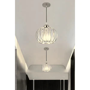 Quattro Model Krom Renk Kristal Taşlı Metal Salon Koridor Çocuk Mutfak Odası Sarkıt Avize