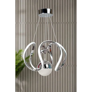Clasy Model Krom Kaplama Metal Salon Mutfak Oturma Yatak Odası Modern LED Sarkıt Avize Beyaz Işık