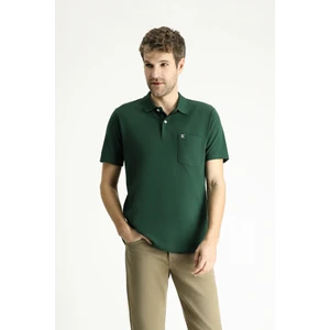Polo Yaka Regular Fit Nakışlı Pamuk Tişört
