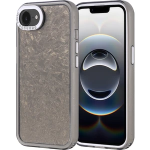 iPhone 16E Kılıf Taşlı Tasarımlı  Noir Kapi Kapak - Siyah