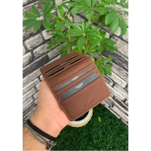 Derije Hakiki Deri Taba Patlı Tasarım Unisex Kartlık (T430)