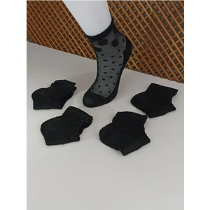 Rocks For Penye Tüllü Patik Kadın 4' Lü Çorap