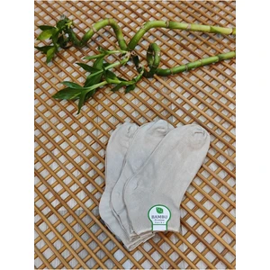 Rocks For Bambu Patik Kadın 3 Çift Dikişsiz Çorap