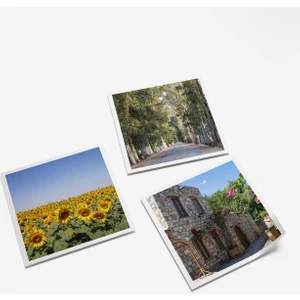 24'lü Mini Pola Fotoğraf Baskı – 7x7 cm Kişiye Özel Anı Kartları