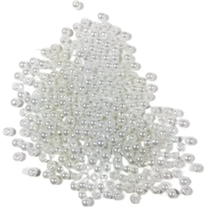 Yiğit Aksesuar 4 Mm 500 Adet Polyester İnci Boncuk Seti