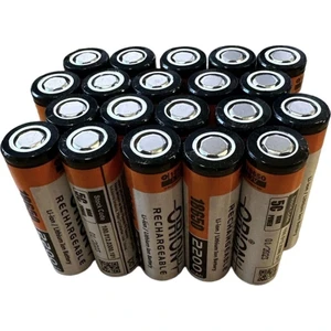 20 Adet 18650P 3.7V 2200MAH 5c Şarj Edilebilir Pil (5c Anlık 11 Amp)